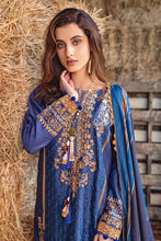 Load image into Gallery viewer, SOBIA NAZIR | AUTUMN/WINTER 2022 | AW22-3A Teal Lawn Dress available @lebaasonline. We have brands such as Maria b, Sana Safinaz, Sobia Nazir for PIndian bridal dresses online USA. Evening dress can be customized at Pakistani designer boutique online UK at Lebaasonline in UK, USA, France, Austria at SALE! 