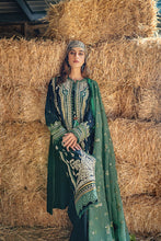 Load image into Gallery viewer, SOBIA NAZIR | AUTUMN/WINTER 2022 | AW22-2A Teal Lawn Dress available @lebaasonline. We have brands such as Maria b, Sana Safinaz, Sobia Nazir for PIndian bridal dresses online USA. Evening dress can be customized at Pakistani designer boutique online UK at Lebaasonline in UK, USA, France, Austria at SALE! 