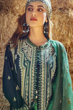 Load image into Gallery viewer, SOBIA NAZIR | AUTUMN/WINTER 2022 | AW22-2A Teal Lawn Dress available @lebaasonline. We have brands such as Maria b, Sana Safinaz, Sobia Nazir for PIndian bridal dresses online USA. Evening dress can be customized at Pakistani designer boutique online UK at Lebaasonline in UK, USA, France, Austria at SALE! 