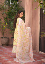 Load image into Gallery viewer, MARYAM HUSSAIN Luxury Lawn &#39;21 Collection -MEENA Yellow dress most popular Pakistani outfits for evening wear and winter season in the UK, USA and France. These 3 pc unstitched, stitched &amp; READY MADE Indian &amp; Pakistani Suits are best for Eid outfits. Shop Salwar Kameez by Maryam Hussain on SALE price at Lebaasonline!