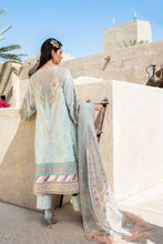 Load image into Gallery viewer, Buy Shiza Hassan Luxury Lawn 2021 | AARA | 1A Light Blue lawn 2021 dress from our official website. We are largest stockists of Eid luxury lawn dresses, Maria b Eid Lawn 2021 Shiza Hassan Luxury Lawn 2021. Buy unstitched, customized &amp; Party Wear Eid collection &#39;21 online in USA UK Manchester from Lebaasonline at SALE