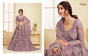 Buy Bridal Wedding Lehenga | Alizeh Lehenga The White Bride | 1004 F Purple color Lehenga The wedding collection dresses of Alizeh Embroidered dresses, party wear dresses 2020 pakistani are very much trending these days. Buy unstitched or even customized Pakistani clothing from Lebaasonline.co.uk in USA, Spain, UK