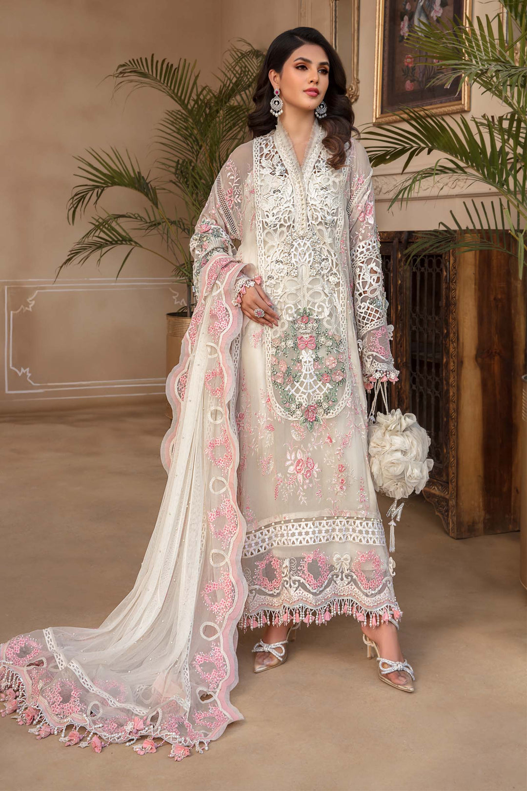 Pakistani Designer Suits Sharara Kameez LebaasOnline Tagged Maria b LebaasOnline