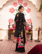 Load image into Gallery viewer, MARYAM HUSSAIN Luxury Lawn &#39;21 Collection -JAHANARA Black dress most popular Pakistani outfits for evening wear and winter season in the UK, USA and France. These 3 pc unstitched, stitched &amp; READY MADE Indian &amp; Pakistani Suits are best for Eid outfits. Shop Salwar Kameez by Maryam Hussain on SALE price at Lebaasonline!