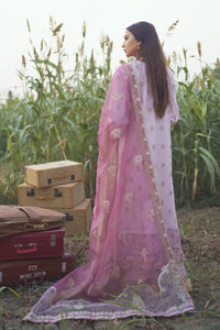 Qalamkar Luxury Festive Lawn 2021 | FX-05 Purple Lawn dress is exclusively suitable for Summer wedding season. Lebasonline is the largest stockist of Pakistani boutique dresses such as Qalamkar, Sobia Nazir, Maria B, various Pakistani Bridal dresses in UK. You can get your outfit customized in UK, USA from Lebaasonline