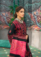 Load image into Gallery viewer, MARYAM HUSSAIN Luxury Lawn &#39;21 Collection - VASAL Black dress most popular Pakistani outfits for evening wear and winter season in the UK, USA and France. These 3 pc unstitched, stitched &amp; READY MADE Indian &amp; Pakistani Suits are best for Eid outfits. Shop Salwar Kameez by Maryam Hussain on SALE price at Lebaasonline!