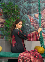 Load image into Gallery viewer, MARYAM HUSSAIN Luxury Lawn &#39;21 Collection - VASAL Black dress most popular Pakistani outfits for evening wear and winter season in the UK, USA and France. These 3 pc unstitched, stitched &amp; READY MADE Indian &amp; Pakistani Suits are best for Eid outfits. Shop Salwar Kameez by Maryam Hussain on SALE price at Lebaasonline!
