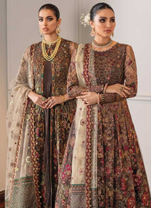 Buy BAROQUE CHANTELLE '22 | Brown color available in Next day shipping @Lebaasonline. We are the Largest Baroque Designer Suits in London UK with shipping worldwide including USA, Canada, Norway. The Pakistani Wedding Chiffon Suits UK can be customized. Buy Baroque Suits online on SALE!