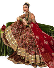 Load image into Gallery viewer, HUSSAIN REHAR | WEDDING FESTIVE COLLECTION 2023 | SUHAAG LEBAASONLINE Available on our website. We have exclusive variety of PAKISTANI DRESSES ONLINE. This wedding season get your unstitched or customized dresses from our PAKISTANI BOUTIQUE ONLINE. PAKISTANI DRESSES IN UK, USA,  Lebaasonline at SALE price!