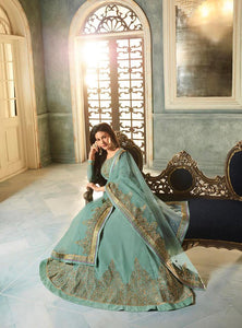 Buy Glossy Simar Amyra Abha Gown Style Suit | 9055 Blue Gown with Georgette Embroidered INDIAN SUIT UK collection. We have elegant collection of INDIAN PARTY GOWN UK such as Swagat Aashirwad Mohini at our online store. Buy from our ravishing collection of Ready made PARTY WEAR INDIAN SUIT UK from Lebaasonline.co.uk