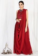 Load image into Gallery viewer, SHIZA HASSAN PRET COLLECTION | MEETHI EID &#39;21- GULAAB Maroon Wedding dress is exclusively at our online store. We have a huge variety of collections of Shiza Hassan, Maria b any many other top brands. This Wedding makes yourself look classy with our newest collections Buy Shiza Hassan Pret in UK USA from Lebaasonline