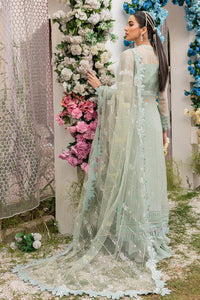 GISELE | A'LA MODE COLLECTION '22  | TULIP aqua green color dresses exclusively available @lebaasonline. Gisele Pakistani Designer Dresses in UK Online, Maria B is available with us. Buy Gisele Clothing Pakistan for Pakistani Bridal Outfit look. The dresses can be customized in UK, USA, France at Lebaasonline