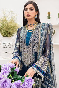 GISELE | A'LA MODE COLLECTION '22  | IRIS black color dresses exclusively available @lebaasonline. Gisele Pakistani Designer Dresses in UK Online, Maria B is available with us. Buy Gisele Clothing Pakistan for Pakistani Bridal Outfit look. The dresses can be customized in UK, USA, France at Lebaasonline