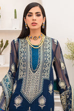 Load image into Gallery viewer, GISELE | A&#39;LA MODE COLLECTION &#39;22  | IRIS black color dresses exclusively available @lebaasonline. Gisele Pakistani Designer Dresses in UK Online, Maria B is available with us. Buy Gisele Clothing Pakistan for Pakistani Bridal Outfit look. The dresses can be customized in UK, USA, France at Lebaasonline