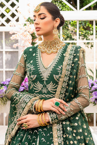 GISELE | A'LA MODE COLLECTION '22  | FREESIA green color dresses exclusively available @lebaasonline. Gisele Pakistani Designer Dresses in UK Online, Maria B is available with us. Buy Gisele Clothing Pakistan for Pakistani Bridal Outfit look. The dresses can be customized in UK, USA, France at Lebaasonline