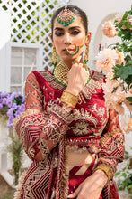 Load image into Gallery viewer, GISELE | A&#39;LA MODE COLLECTION &#39;22  | DAHLIA red color dresses exclusively available @lebaasonline. Gisele Pakistani Designer Dresses in UK Online, Maria B is available with us. Buy Gisele Clothing Pakistan for Pakistani Bridal Outfit look. The dresses can be customized in UK, USA, France at Lebaasonline