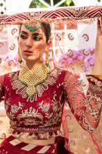 Load image into Gallery viewer, GISELE | A&#39;LA MODE COLLECTION &#39;22  | DAHLIA red color dresses exclusively available @lebaasonline. Gisele Pakistani Designer Dresses in UK Online, Maria B is available with us. Buy Gisele Clothing Pakistan for Pakistani Bridal Outfit look. The dresses can be customized in UK, USA, France at Lebaasonline