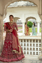 Load image into Gallery viewer, Buy AJR Alif Luxury Wedding Collection 2022 | 01 Pakistani Bridal Dresses Available for in Sizes Modern Printed embroidery dresses on lawn &amp; luxury cotton designer fabric created by Khadija Shah from Pakistan &amp; for SALE in the UK, USA, Malaysia, London. Book now ready to wear Medium sizes or customise @Lebaasonline.