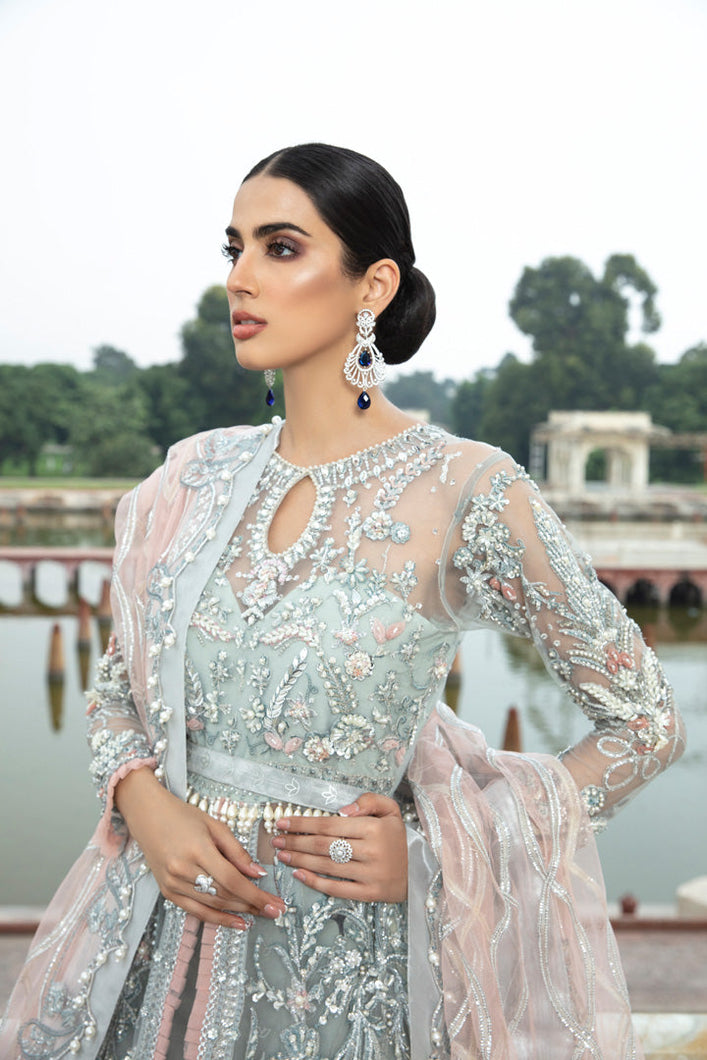 Buy AJR Alif Luxury Wedding Collection 2022 |  Pakistani Bridal Dresses Available for in Sizes Modern Printed embroidery dresses on lawn & luxury cotton designer fabric created by Khadija Shah from Pakistan & for SALE in the UK, USA, Malaysia, London. Book now ready to wear Medium sizes or customise @Lebaasonline.
