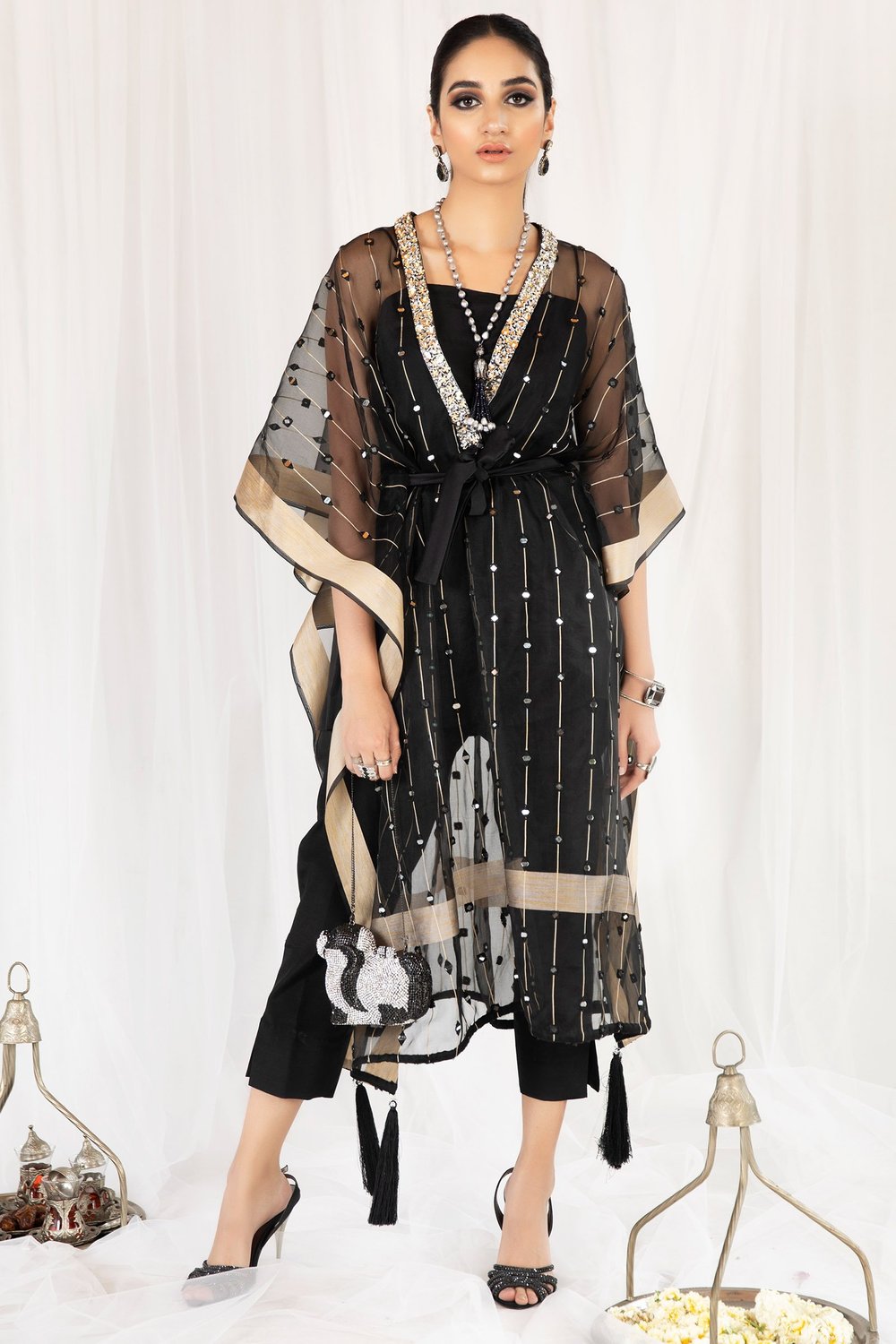 SHIZA HASSAN PRET COLLECTION | MEETHI EID '21- JANAN Black Wedding dress is exclusively at our online store. We have a huge variety of collections of Shiza Hassan, Maria b any many other top brands. This Wedding makes yourself look classy with our newest collections Buy Shiza Hassan Pret in UK USA from Lebaasonline