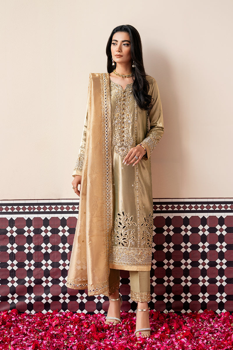 Buy MUSHQ | SUNEHRI 2023-SILK EDITION Gold and Silver Designer Dresses Is an exclusively available for online UK @lebaasonline. PAKISTANI WEDDING DRESSES ONLINE UK can be customized at Pakistani designer boutique in USA, UK, France, Dubai, Saudi, London. Get Pakistani & Indian velvet BRIDAL DRESSES ONLINE USA at Lebaasonline.