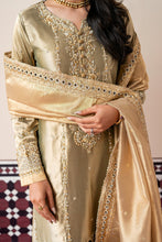 Load image into Gallery viewer, Buy MUSHQ | SUNEHRI 2023-SILK EDITION Gold and Silver Designer Dresses Is an exclusively available for online UK @lebaasonline. PAKISTANI WEDDING DRESSES ONLINE UK can be customized at Pakistani designer boutique in USA, UK, France, Dubai, Saudi, London. Get Pakistani &amp; Indian velvet BRIDAL DRESSES ONLINE USA at Lebaasonline.