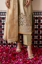 Load image into Gallery viewer, Buy MUSHQ | SUNEHRI 2023-SILK EDITION Gold and Silver Designer Dresses Is an exclusively available for online UK @lebaasonline. PAKISTANI WEDDING DRESSES ONLINE UK can be customized at Pakistani designer boutique in USA, UK, France, Dubai, Saudi, London. Get Pakistani &amp; Indian velvet BRIDAL DRESSES ONLINE USA at Lebaasonline.