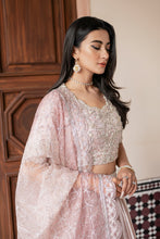 Load image into Gallery viewer, Buy MUSHQ | SUNEHRI 2023-SILK EDITION pink Designer Dresses Is an exclusively available for online UK @lebaasonline. PAKISTANI WEDDING DRESSES ONLINE UK can be customized at Pakistani designer boutique in USA, UK, France, Dubai, Saudi, London. Get Pakistani &amp; Indian velvet BRIDAL DRESSES ONLINE USA at Lebaasonline.
