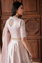 Load image into Gallery viewer, Buy MUSHQ | SUNEHRI 2023-SILK EDITION pink Designer Dresses Is an exclusively available for online UK @lebaasonline. PAKISTANI WEDDING DRESSES ONLINE UK can be customized at Pakistani designer boutique in USA, UK, France, Dubai, Saudi, London. Get Pakistani &amp; Indian velvet BRIDAL DRESSES ONLINE USA at Lebaasonline.