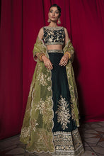 Load image into Gallery viewer, Buy MUSHQ | TEHZEEB | Luxury Velvet Unstitched 21 | AYMAL MV21-03 Green exclusively available VELVET PAKISTANI DRESS UK @lebaasonline. PAKISTANI VELVET DESIGNER SUITS ONLINE can be customized at Pakistani designer boutique in USA, UK, London. Get Pakistani Wedding dresses online UK at Lebaasonline at SALE!