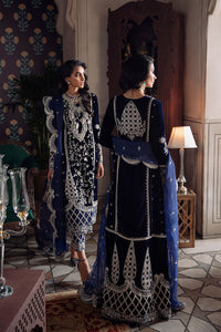 Buy MUSHQ | TEHZEEB | Luxury Velvet Unstitched 21 | WANYA MV21-06 Blue exclusively available VELVET PAKISTANI DRESS UK @lebaasonline. PAKISTANI VELVET DESIGNER SUITS ONLINE can be customized at Pakistani designer boutique in USA, UK, London. Get Pakistani Wedding dresses online UK at Lebaasonline at SALE!