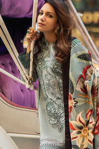Buy MUSHQ | BROADWAY WINTER EDIT '21 | ICE MOM-02 Green Khaddar Pakistani Designer Suit UK Online at Great Price! Go for bold prints INDIAN CLOTHES FOR WOMEN  this summer in runway fashion style . A vividly rendered print for ASIAN PARTY WEAR can be customised at LEBAASONLINE UK. We deliver to UK, USA France at SALE
