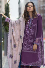 Load image into Gallery viewer, Buy MUSHQ | BROADWAY WINTER EDIT &#39;21 | CROWN JEWEL-10 Purple Linen Pakistani Designer Suit UK Online at Great Price! Go for bold prints INDIAN CLOTHES FOR WOMEN  this summer in runway fashion style . A vividly rendered print for ASIAN PARTY WEAR can be customised at LEBAASONLINE UK. We deliver to UK, USA France at SALE