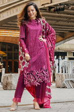 Load image into Gallery viewer, Buy MUSHQ | BROADWAY WINTER EDIT &#39;21 | VIVID VIOLA-11 Purple Linen Pakistani Designer Suit UK Online at Great Price! Go for bold prints INDIAN CLOTHES FOR WOMEN  this summer in runway fashion style . A vividly rendered print for ASIAN PARTY WEAR can be customised at LEBAASONLINE UK. We deliver to UK, USA France at SALE
