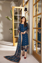 Load image into Gallery viewer, Buy Mahyar Alizeh Chiffon Collection 2021 | Mahgul Blue Chiffon Embroidered Collection from our official website. We are largest stockists of Eid Collection 2021 Buy this Eid dresses from Alizeh Chiffon 2021 unstitched and stitched. This Eid buy NEW dresses in UK USA, Manchester from latest suits in Lebaasonline