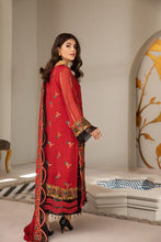 Load image into Gallery viewer, Buy Mahyar Alizeh Chiffon Collection 2021 | Mayna Red Chiffon Embroidered Collection from our official website. We are largest stockists of Eid Collection 2021 Buy this Eid dresses from Alizeh Chiffon 2021 unstitched and stitched. This Eid buy NEW dresses in UK USA, Manchester from latest suits in Lebaasonline