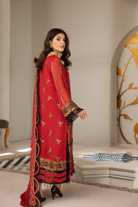 Buy Mahyar Alizeh Chiffon Collection 2021 | Mayna Red Chiffon Embroidered Collection from our official website. We are largest stockists of Eid Collection 2021 Buy this Eid dresses from Alizeh Chiffon 2021 unstitched and stitched. This Eid buy NEW dresses in UK USA, Manchester from latest suits in Lebaasonline