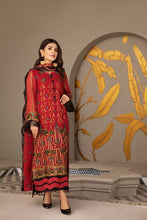 Load image into Gallery viewer, Buy Mahyar Alizeh Chiffon Collection 2021 | Mayna Red Chiffon Embroidered Collection from our official website. We are largest stockists of Eid Collection 2021 Buy this Eid dresses from Alizeh Chiffon 2021 unstitched and stitched. This Eid buy NEW dresses in UK USA, Manchester from latest suits in Lebaasonline