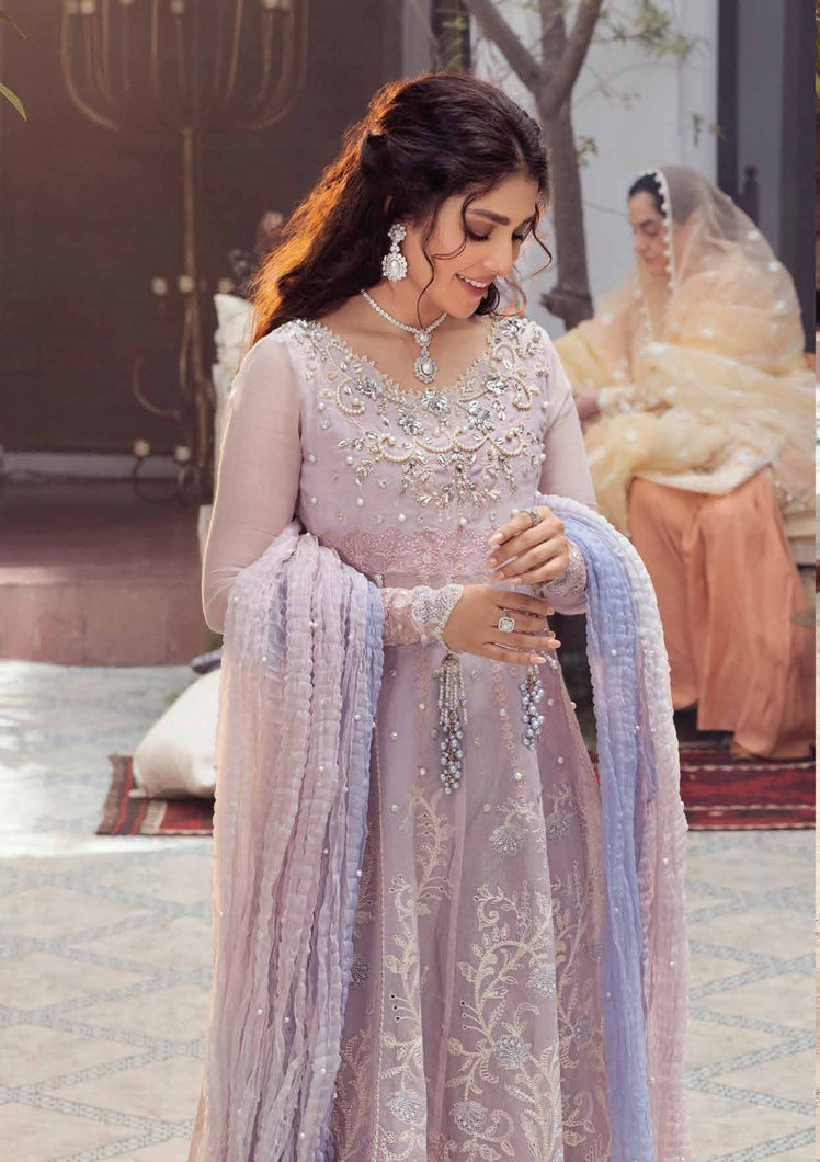 Mushq Dastaan Chikankari 2021 - KULSUM | 05 Light Purple Chikankari dress is exclusively available on lebasonline. We have largest varieties of Pakistani Designer Dress in UK of various brand such as Mushq 2021. The dresses are customized as Pakistani bridal dress in USA. Get your dress in UK USA from lebaasonline!