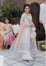 Load image into Gallery viewer, Mushq Dastaan Chikankari 2021 - JANA | 10 White Chikankari dress is exclusively available on lebasonline. We have largest varieties of Pakistani Designer Dress in UK of various brand such as Mushq 2021. The dresses are customized as Pakistani bridal dress in USA. Get your dress in UK USA from lebaasonline!