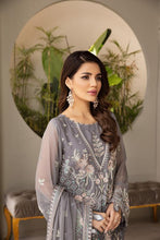 Load image into Gallery viewer, Buy Mahyar Alizeh Chiffon Collection 2021 | Nayeli Grey Chiffon Embroidered Collection from our official website. We are largest stockists of Eid Collection 2021 Buy this Eid dresses from Alizeh Chiffon 2021 unstitched and stitched. This Eid buy NEW dresses in UK, USA, Manchester from latest suits in Lebaasonline!