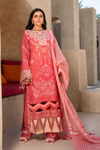 Load image into Gallery viewer, Buy Shiza Hassan Luxury Lawn 2021 | NOOR | 4A Peach lawn 2021 dress from our official website. We are largest stockists of Eid luxury lawn dresses, Maria b Eid Lawn 2021, Shiza Hassan Luxury Lawn 2021. Buy unstitched, customized &amp; Party Wear Eid collection &#39;21 online in USA UK Manchester from Lebaasonline at SALE!