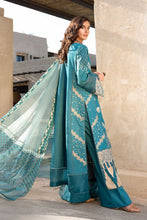 Load image into Gallery viewer, Buy Shiza Hassan Luxury Lawn 2021 | NOOR | 4B Blue lawn 2021 dress from our official website. We are largest stockists of Eid luxury lawn dresses, Maria b Eid Lawn 2021, Shiza Hassan Luxury Lawn 2021. Buy unstitched, customized &amp; Party Wear Eid collection &#39;21 online in USA UK Manchester from Lebaasonline at SALE!