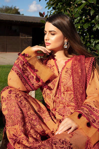 SOBIA NAZIR | PRE-FALL 2021 | PF21-1A Orange Lawn Dress available @lebasonline. We have brands such as Maria b, Sana Safinaz, Sobia Nazir for PIndian bridal dresses online USA. Evening dress can be customized at Pakistani designer boutique online UK at Lebaasonline in UK, USA, France, Birmingham, Austria at SALE! 