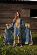 Load image into Gallery viewer, SOBIA NAZIR | PRE-FALL 2021 | PF21-3B Blue Lawn Dress available @lebasonline. We have brands such as Maria b, Sana Safinaz, Sobia Nazir for Pakistani bridal dresses online UK. Evening dress can be customized at Pakistani designer boutique online USA at Lebaasonline in UK, USA, France, Birmingham, Austria at SALE! 