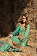 Load image into Gallery viewer, SOBIA NAZIR | PRE-FALL 2021 | PF21-4B Green Lawn Dress available @lebasonline. We have brands such as Maria b, Sana Safinaz, Sobia Nazir for Pakistani bridal dresses online UK. Evening dress can be customized at Pakistani designer boutique online USA at Lebaasonline in UK, USA, France, Birmingham, Austria at SALE! 