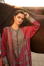 Load image into Gallery viewer, SOBIA NAZIR | PRE-FALL 2021 | PF21-5A Maroon Lawn Dress available @lebasonline. We have brands such as Maria b, Sana Safinaz, Sobia Nazir for Pakistani bridal dresses online UK. Evening dress can be customized at Pakistani designer boutique online USA at Lebaasonline in UK, USA, France, Birmingham at SALE! 