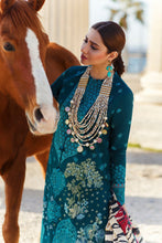 Load image into Gallery viewer, Buy ELAN LAWN 2021 | EL21-05 B (FIRUZA) Blue luxury Lawn for Eid collection from our official website. We are largest stockists of ELAN ORIGINAL SUIT all over the world. The luxury lawn of ELAN PK  is overwhelmed for this Eid outfit The Elan lawn 2021 collection can be bought in USA UK Manchester from Lebaasonline!