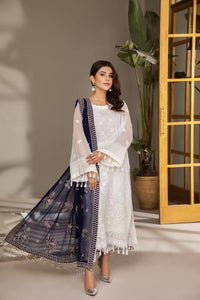 Buy Mahyar Alizeh Chiffon Collection 2021 | Pareesa White Chiffon Embroidered Collection from our official website. We are largest stockists of Eid Collection 2021 Buy this Eid dresses from Alizeh Chiffon 2021 unstitched and stitched. This Eid buy NEW dresses in UK, USA, Manchester from latest suits in Lebaasonline!