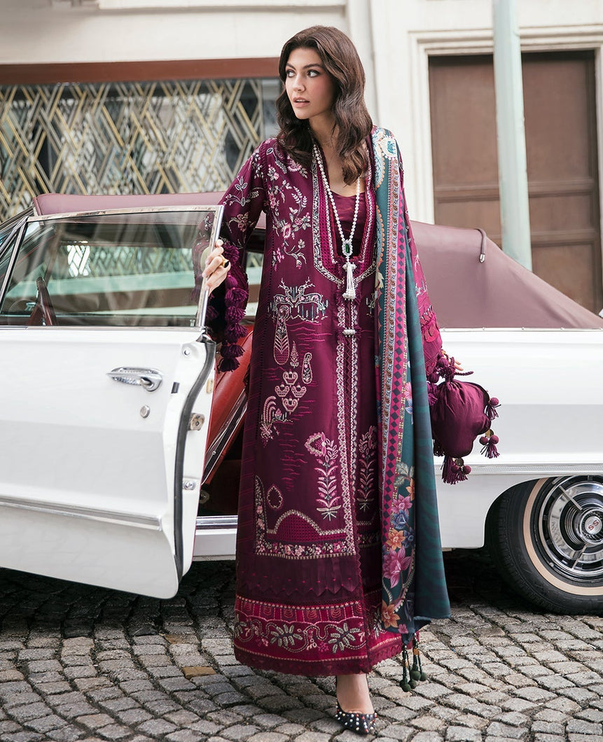 REPUBLIC WOMEN'S WEAR | REVER WINTER COLLECTION '21 | La Begonia Wine Winter wear for the Pakistani look. The Velvet salwar kameez, winter shawls designs of Republic women's wear, Maria B, Asim Jofa are available in our Pakistani designer boutique. Get Velvet suits for this winter in UK, USA, France from Lebaasonline